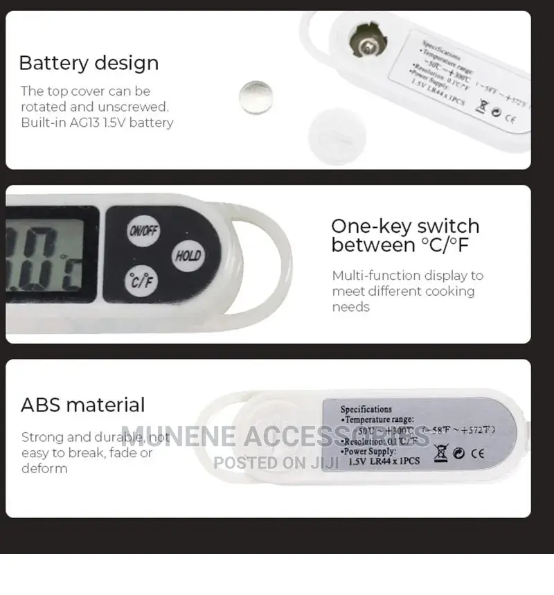 BBQ Digital Meat Electronic Probe Thermometer Cooking Food