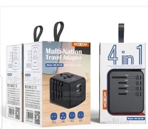 Multi-Nation Travel Adapter 4 in 1 With Usb Charger