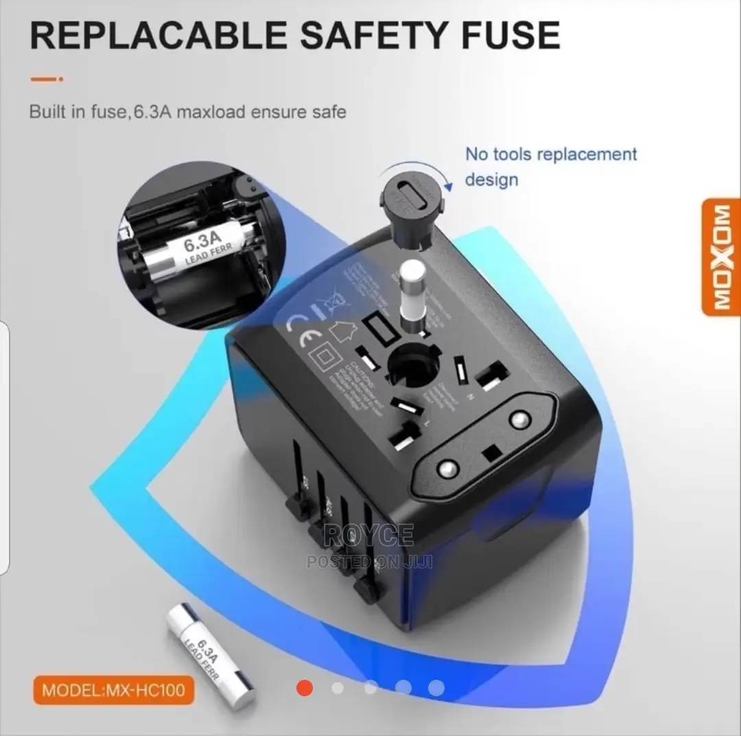 Multi-Nation Travel Adapter 4 in 1 With Usb Charger