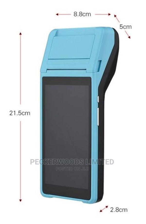 A Blue Handheld Android Pos Machine