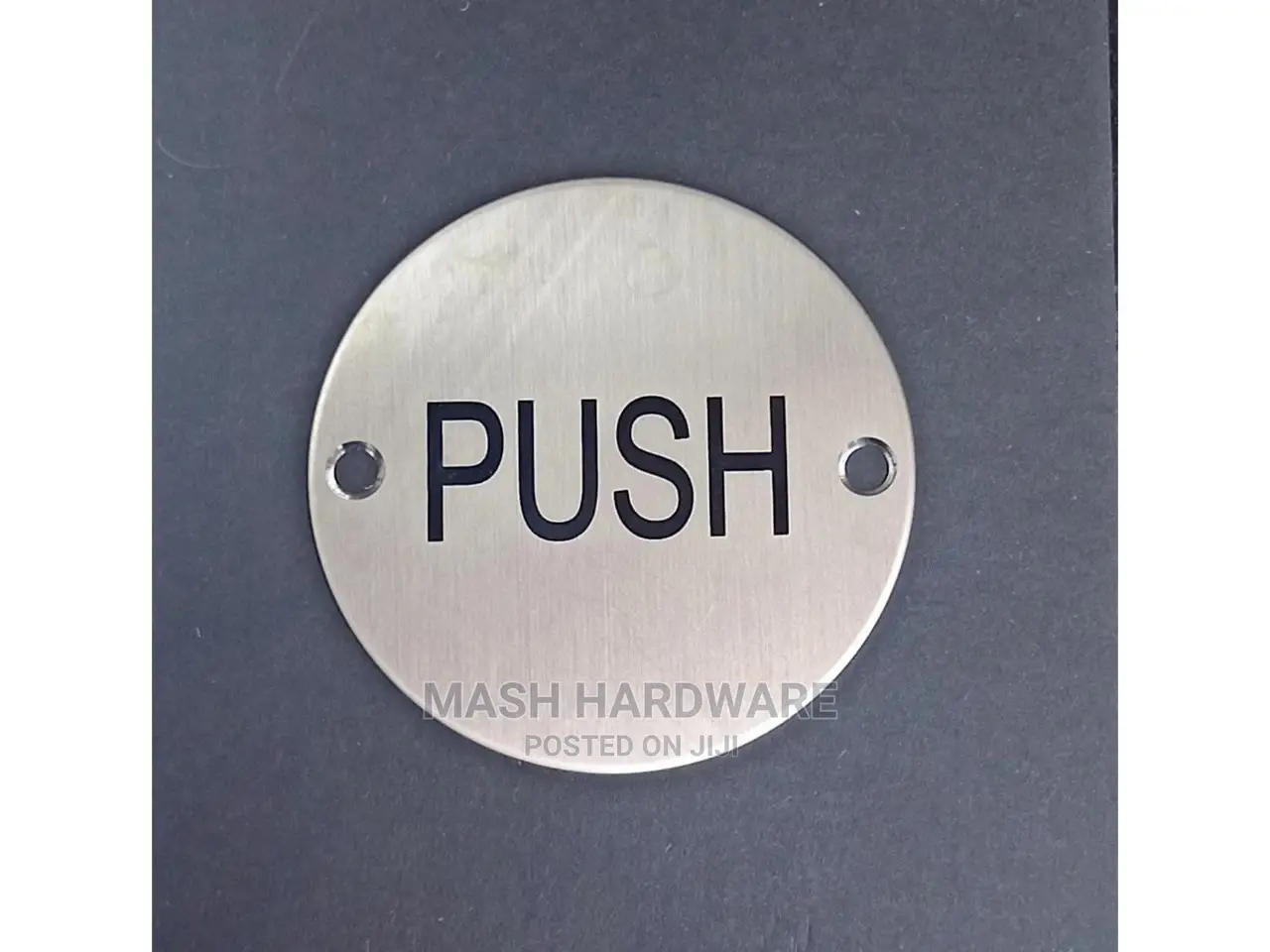 Stainless Steel Round Push Plate