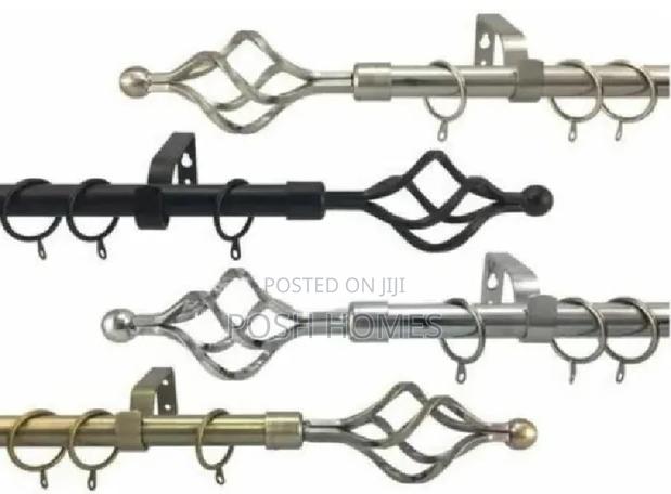 2m Double Curtain Rods