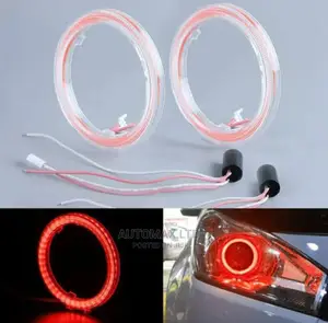 Red Angel Eye LED Halos: For Toyota,Nissan,Subaru,Mazda,Vw
