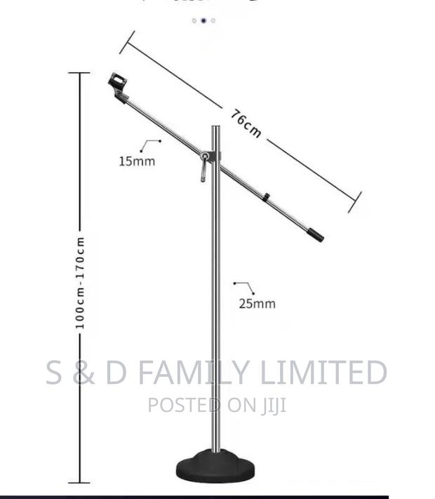 Universal Microphone Stand , Heavy Iron Bass Stand