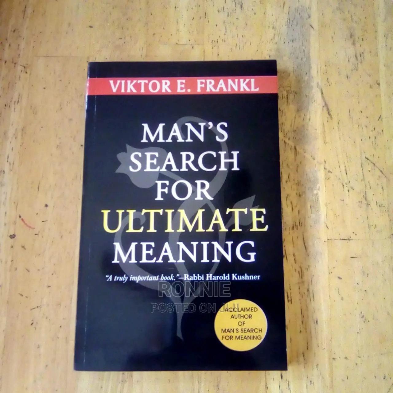 Man's Search for Ultimate Meaning Book by Viktor E. Frankl
