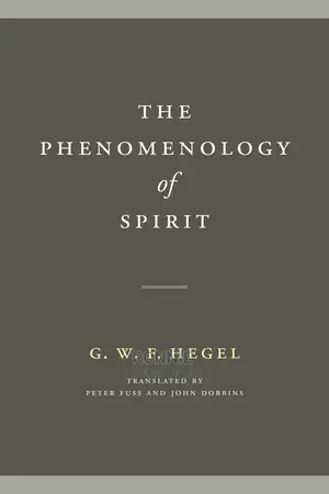 The Phenomenology of Spirit Book by G.W.F. Hegel