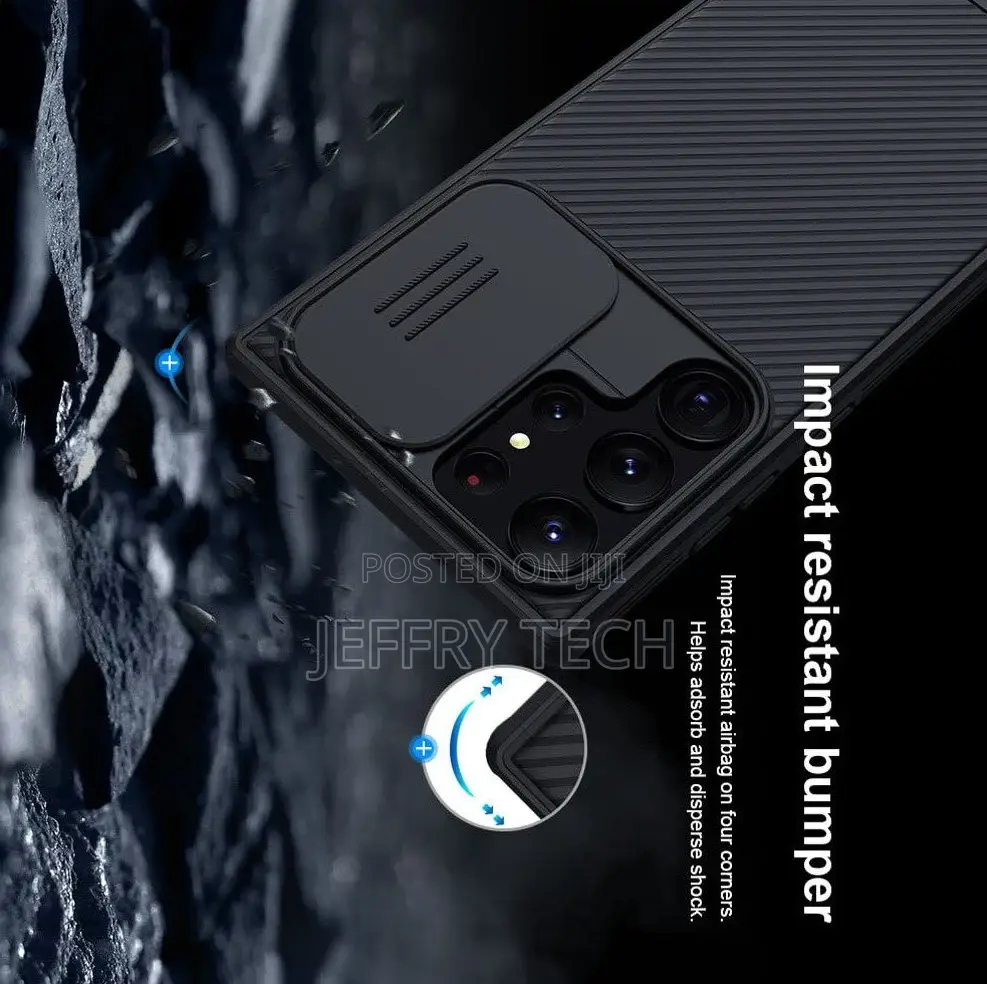 Samsung Galaxy S23ultra W/Camshield Pro Case - Black Colour