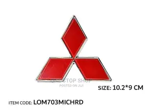 Red Mitsubishi Replacement Logo (Different Sizes and Color)