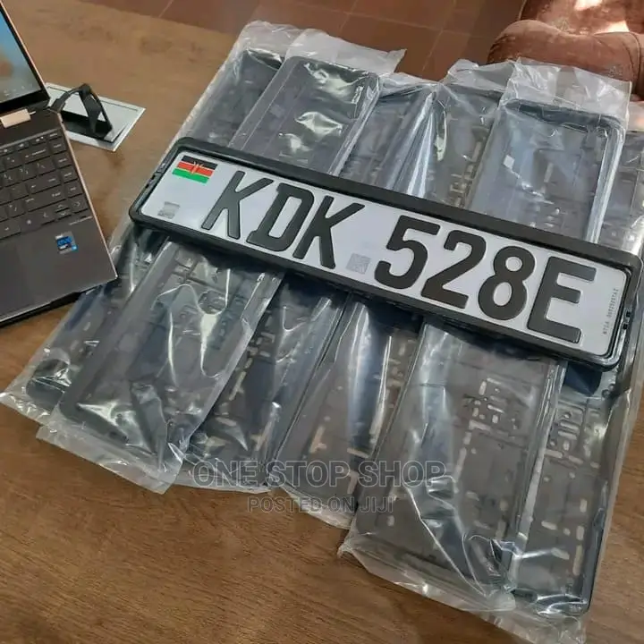 Digital 2oblong Black Number Plates Holder 4 New Generation in Nairobi
