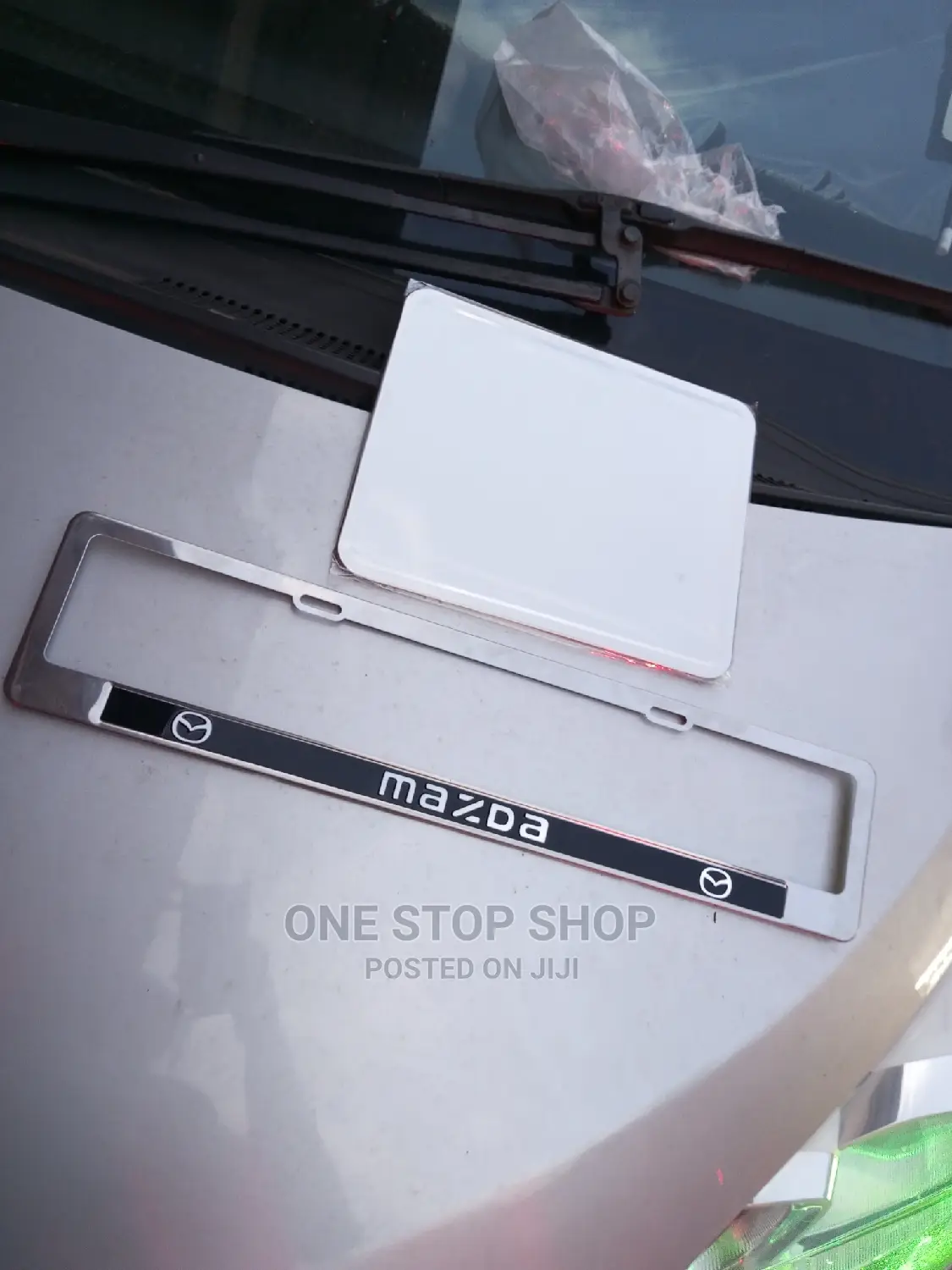 Mazda Branded Metallic Number Plates Holder