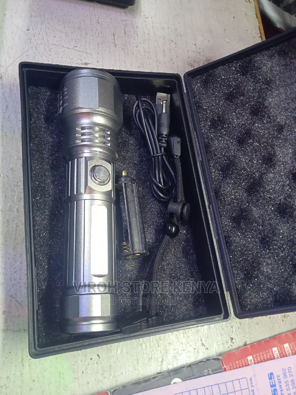 Power Style Heavy Duty Rechargeable Torch Zooming Feature