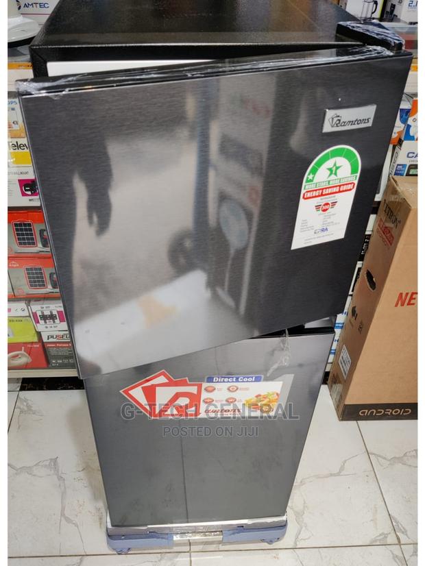 Ramtons RF/330-dark Silver 128l Double Door Refrigerator - main view