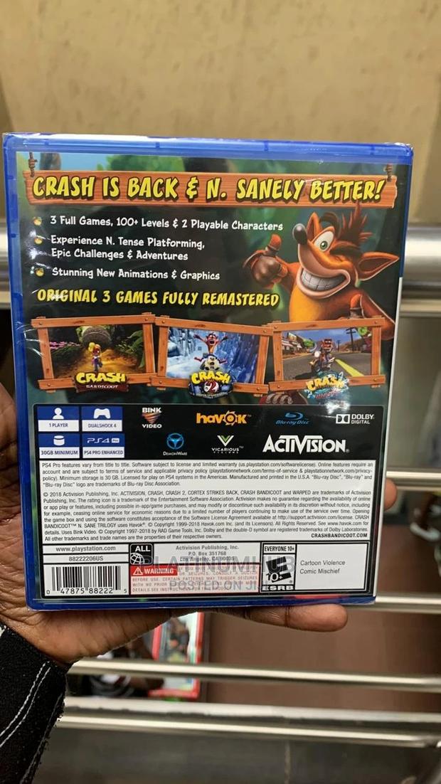 Crash Bandicoot N Sane Trilogy Ps4 - thumbnail 2