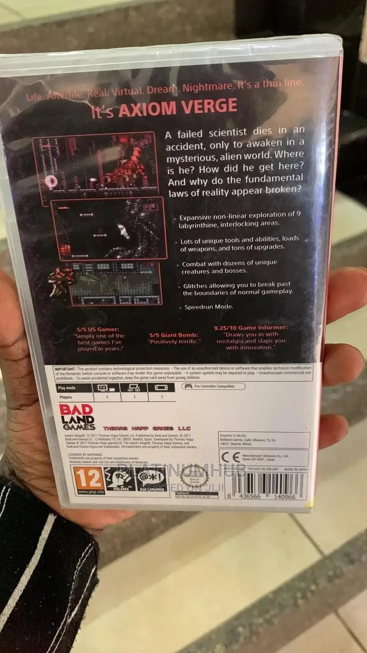 Axiom Verge Nintendo Game