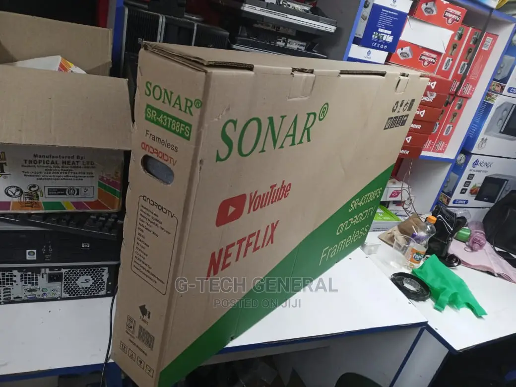 Smart Android Sonar 43inches Tv, Youtube, Netflix