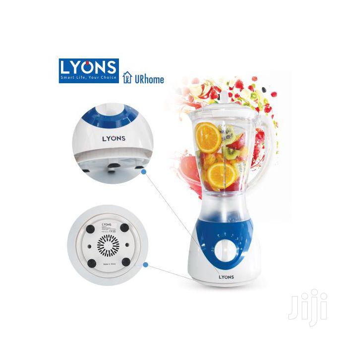 Lyons 1.5L Professional Blender With Grinding Machine White & Blue.