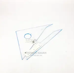 Adjustable Set Square, 30 Cm, 12 Inches, Clear