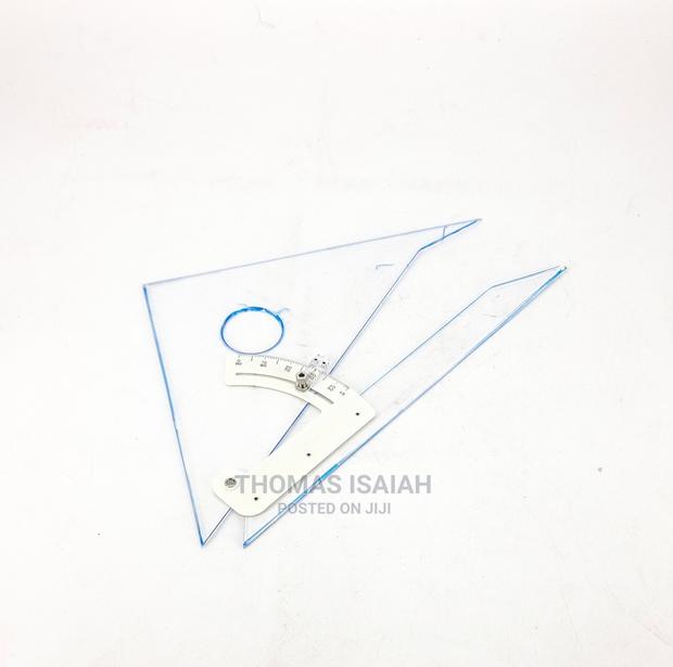 Adjustable Set Square, 30 Cm, 12 Inches, Clear - main view