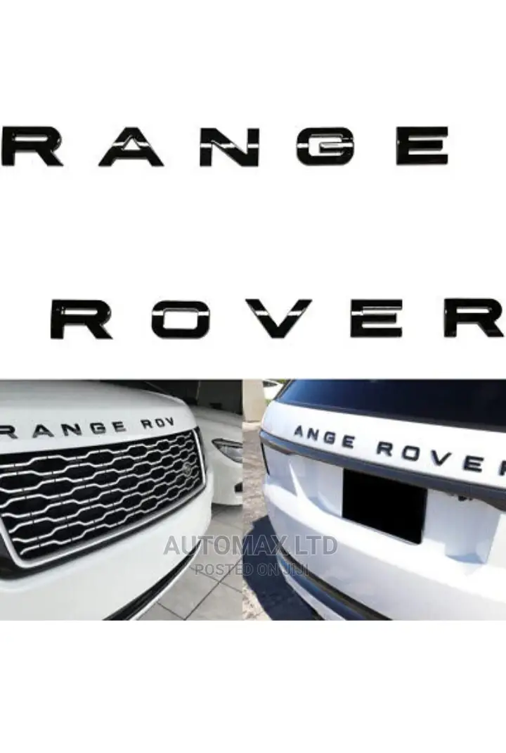 New Raised 3d Front Bonnet or Rear "Range Rover" Letters
