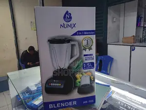 Nunix AK-105, 2 in 1 Blender With Grinding Machine, 1.5L.