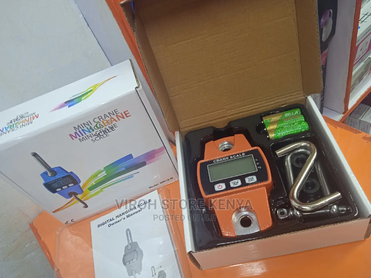 Mini Crane Scale 300kgs Digital Hanging Scale + Batteries