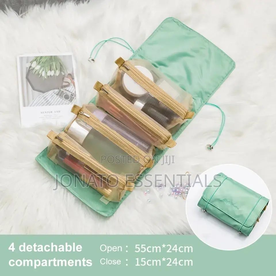 4 In 1 Folding Cosmetic Bag, Makeup Bag And Organizer
