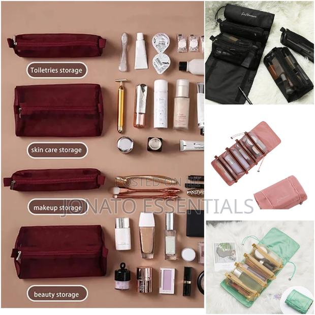 4 In 1 Folding Cosmetic Bag, Makeup Bag And Organizer