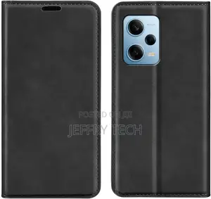 Xiaomi Redmi Note 12 Pro Case, PU Shockproof Case Flip Leath