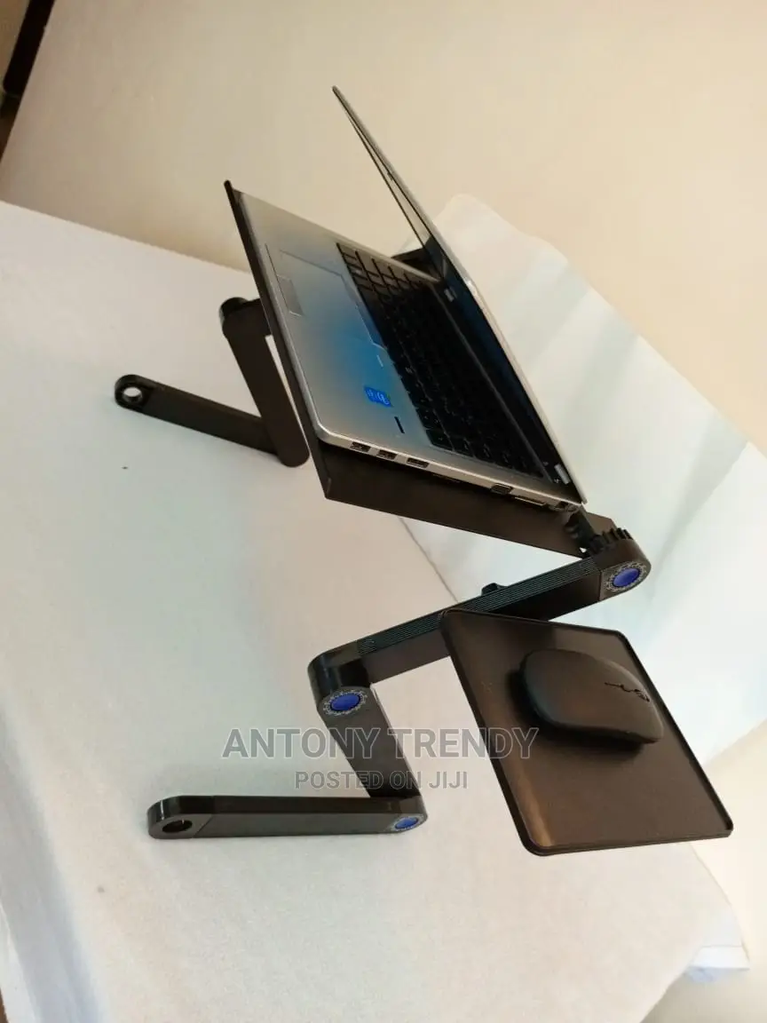 Generic Adjustable Laptop Stand Holder With Mouse Pad