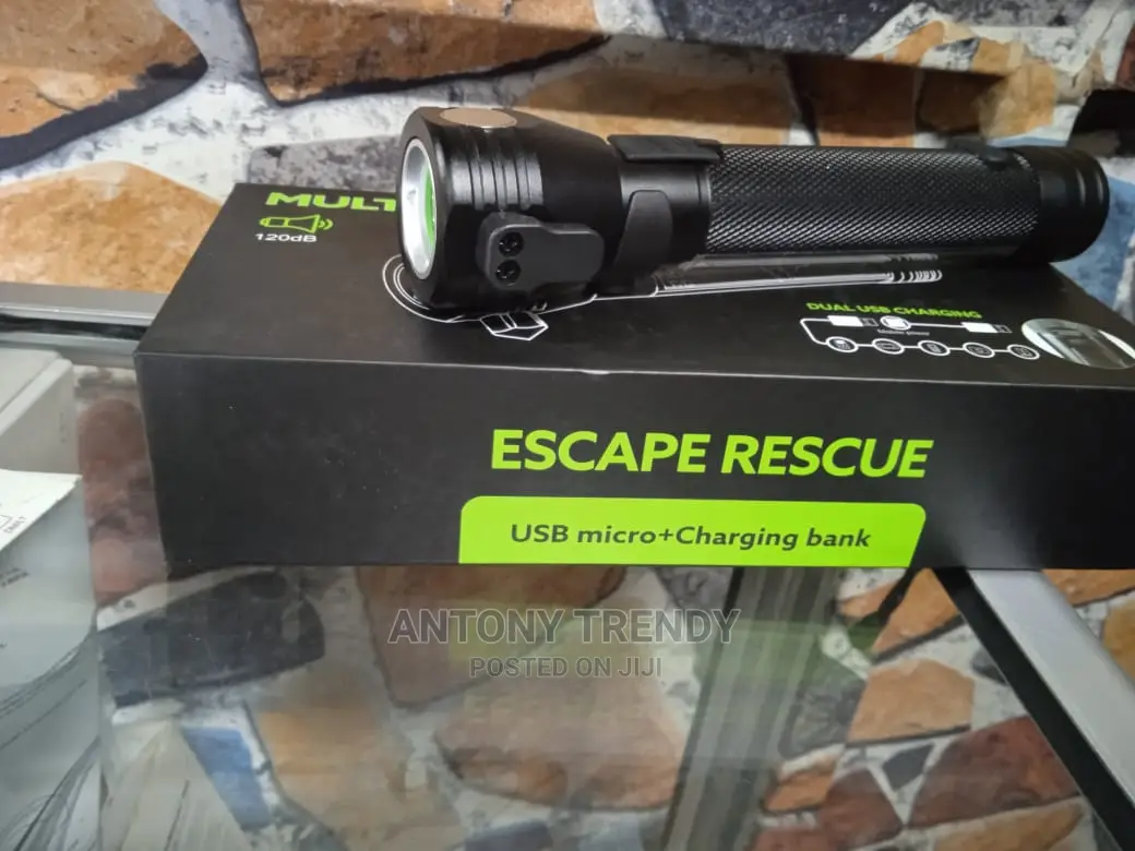 Usb, Solar Rechargeable Flash Light