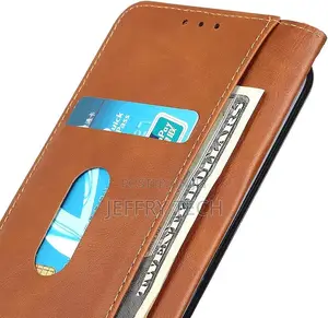 Phone Case for Vivo V27e, With Card Slots, Bracket, TPU + PU