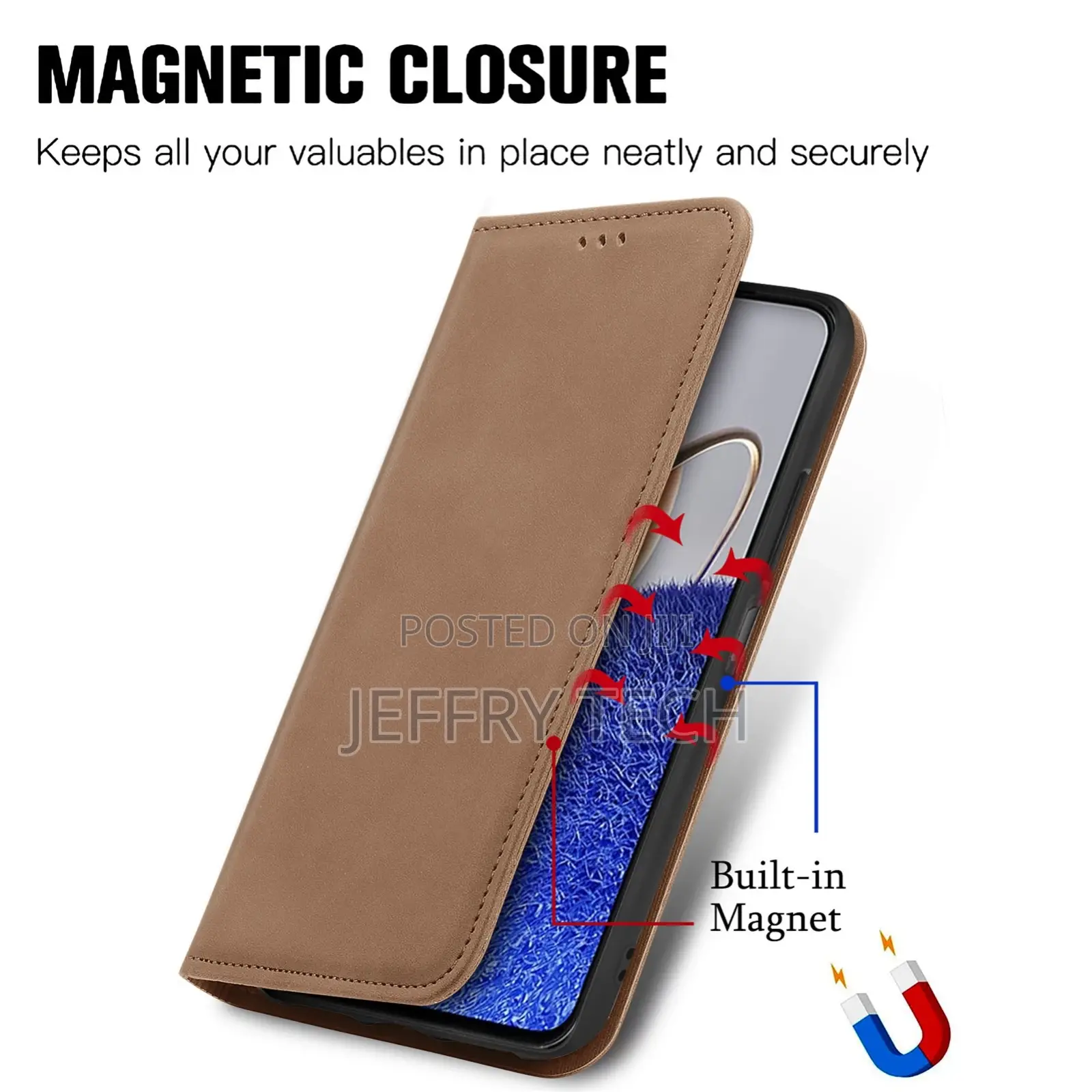 Huawei Nova Y61 Retro Skin Feel Magnetic Flip Leather (Brown