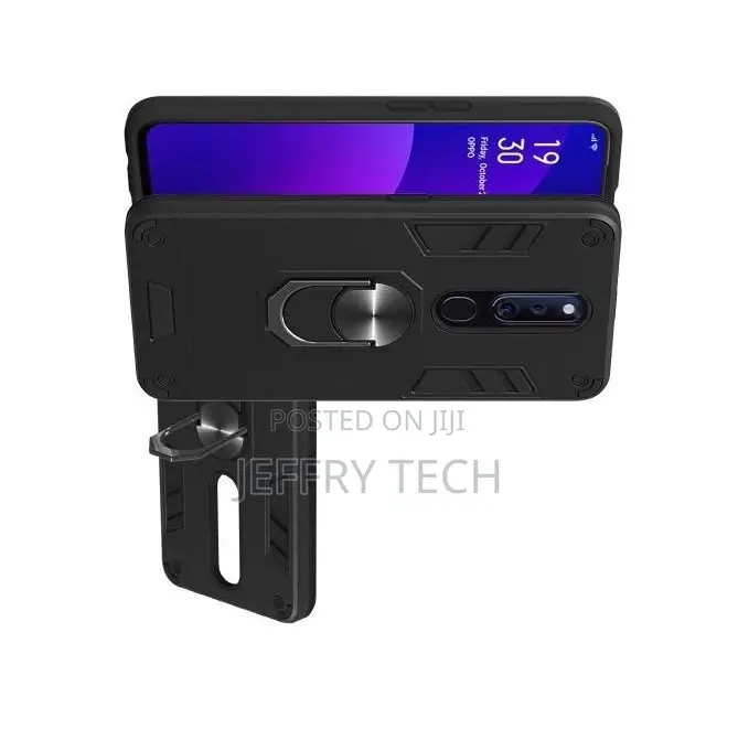 Case Cover for Oppo F11 (Black Cover)