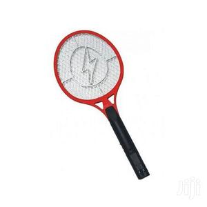 Rechargeable Electronic Mosquito Racket - Red and Black