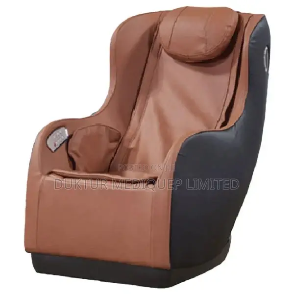 Professional Massage Durable Leather Chair, Black+Tan