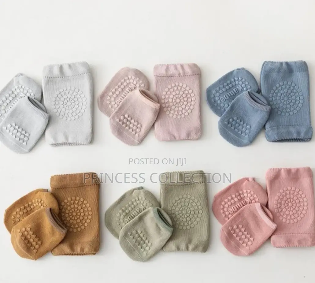 Anti Slip Kids Knee Pad With Matching Socks