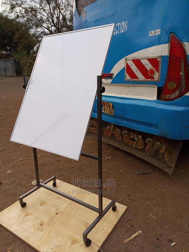 Double Sided Rotational Whiteboard With Stand - main view