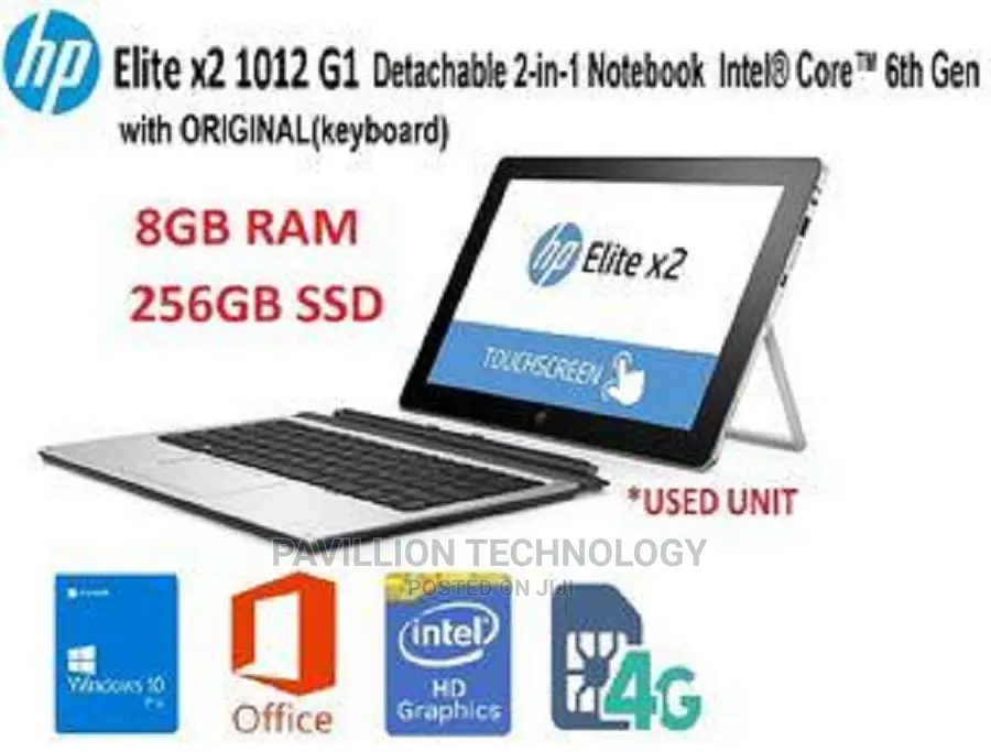 Laptop HP Elite X2 1012 G2 8GB Intel Core I7 SSD 256GB
