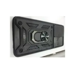 Black Ring Case Redmi Note 9s Case With Camera Sheild