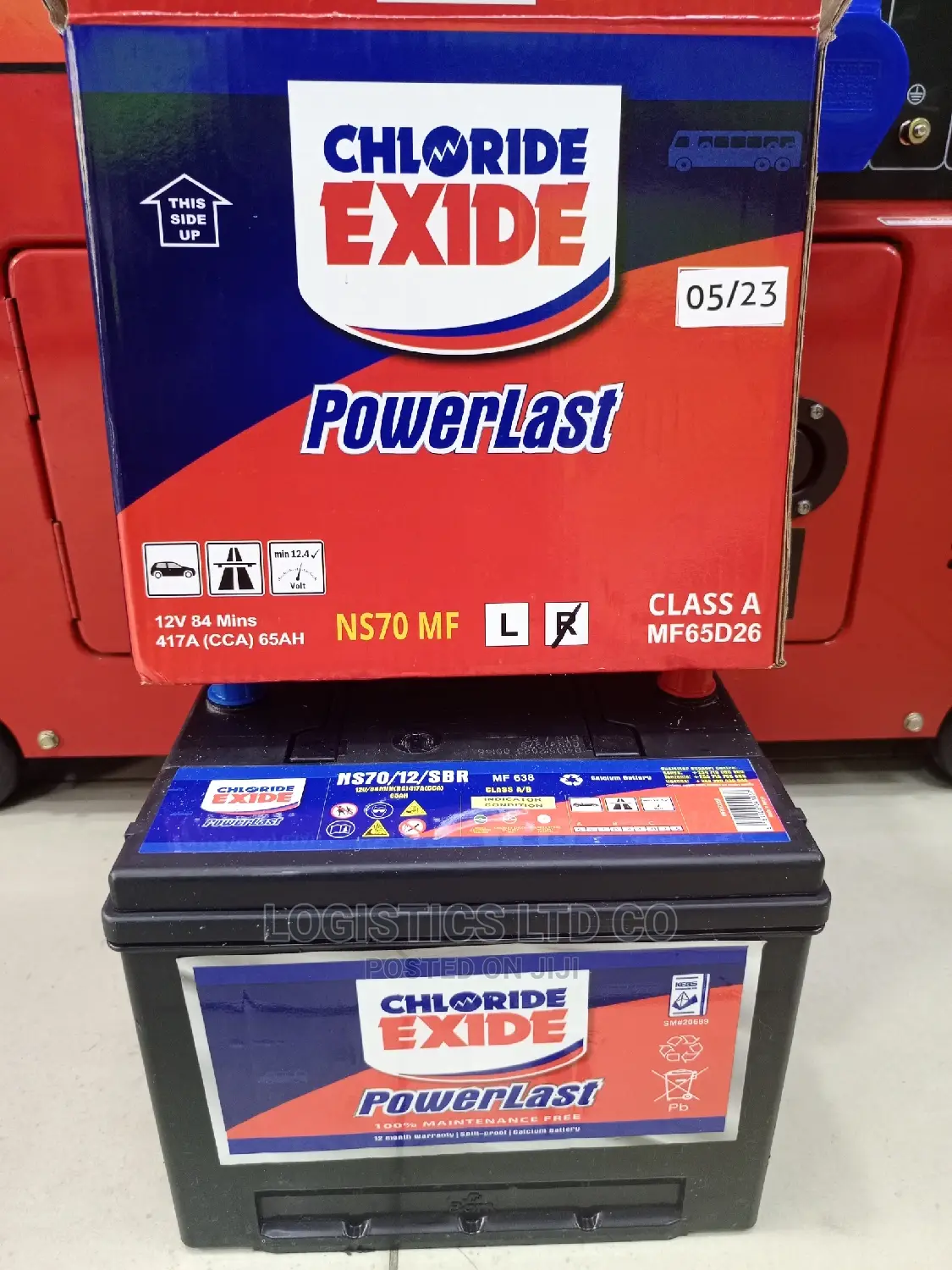 Chloride Exide Powerlast NS70 Maintenance Free Car Battery