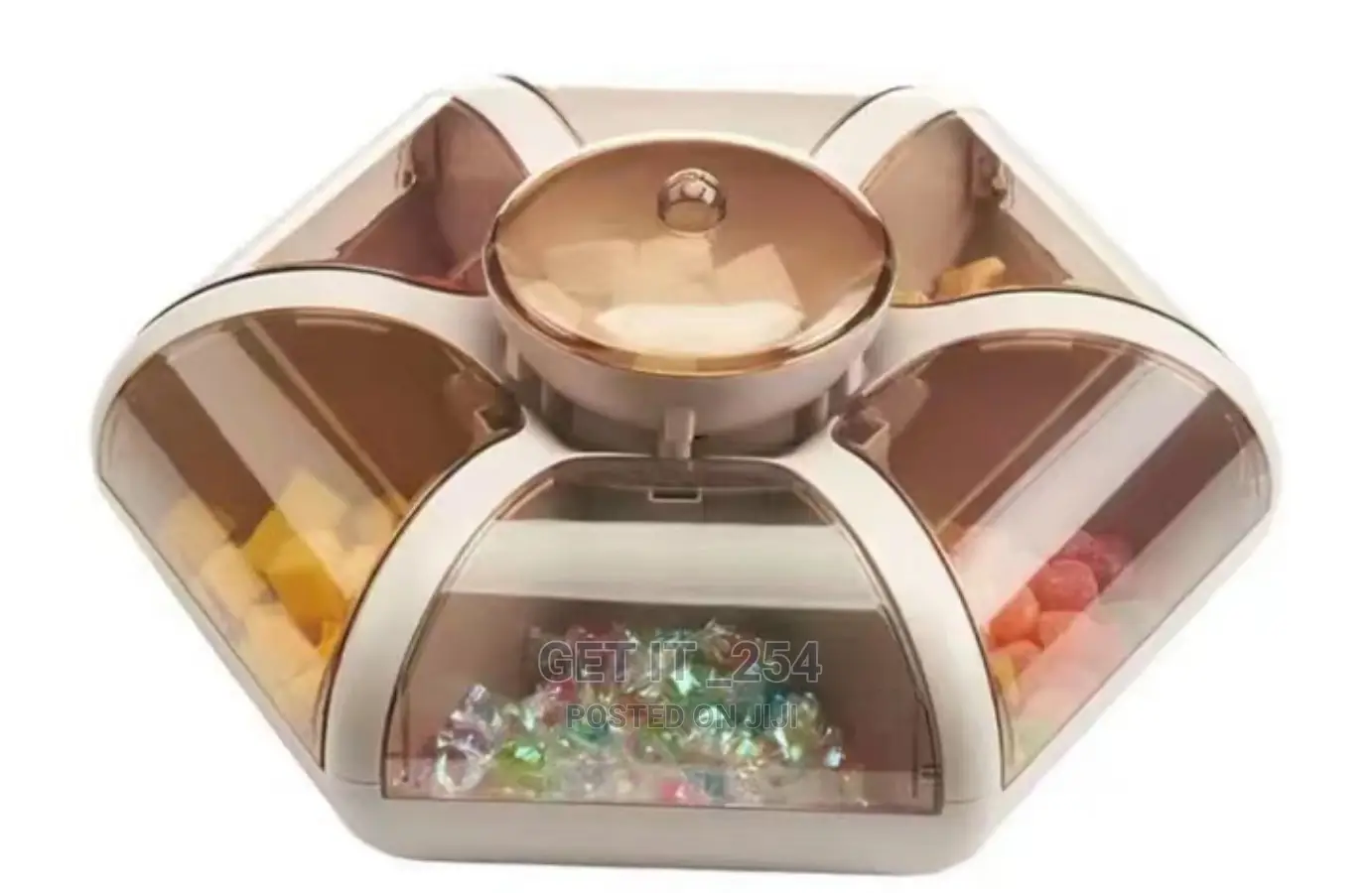Flower Petal Candy Box With 6 Compartments