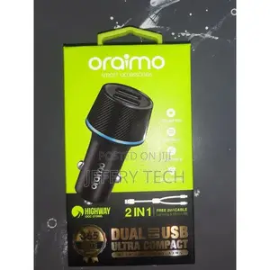 Oraimo Car Charger Supercharge 22W (Include 2 In 1 Cable Cab