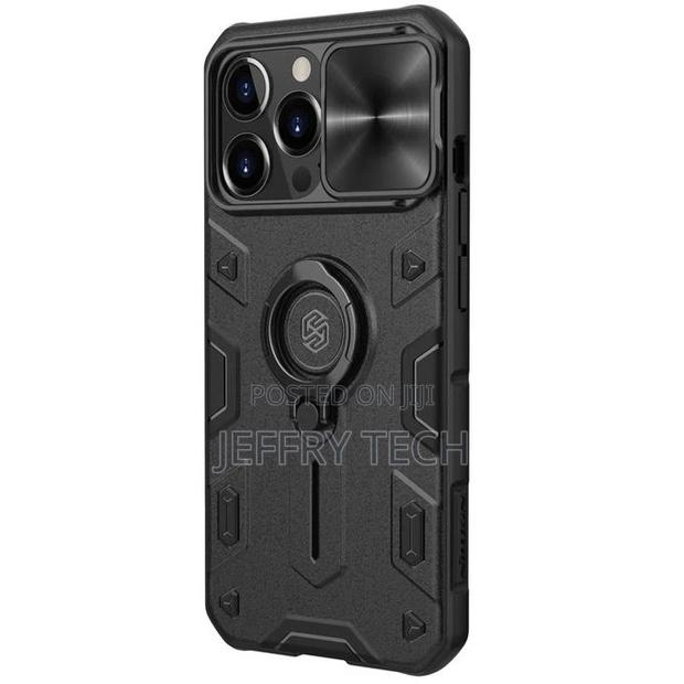 Resistant Bumpers Armor Case for Apple iPhone 13 Pro Ring St - thumbnail 2