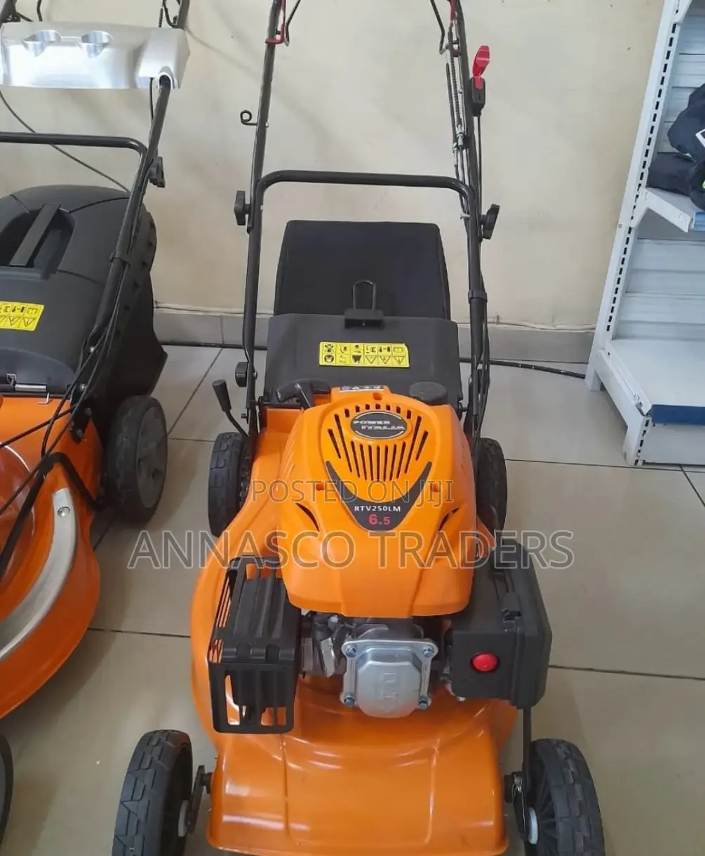 Color Yellow or Orange 6.5hp Petrol Engine With a 18" Blade