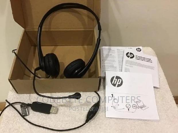 HP Stereo USB Headset Black - main view