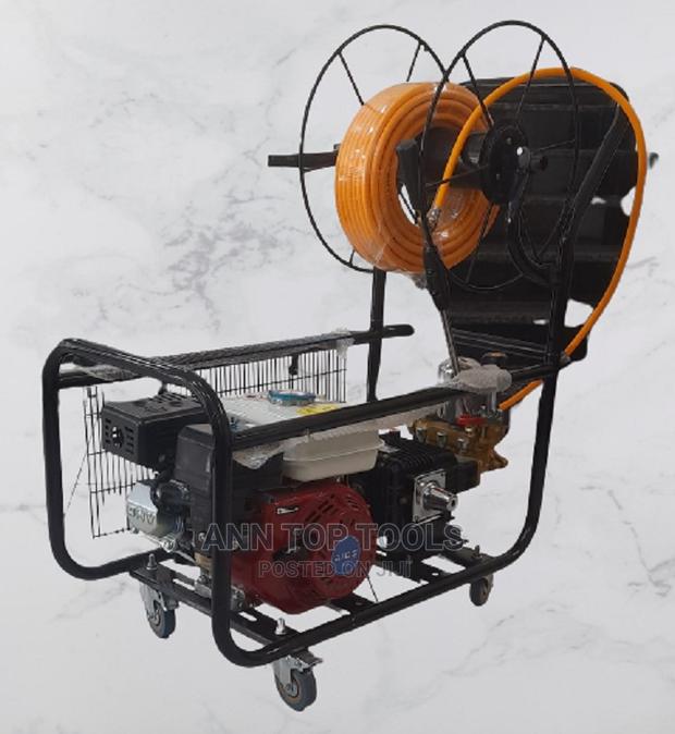 Aico Japan Trolley Sprayer Flat Type With Reel or Handle Wit - main view