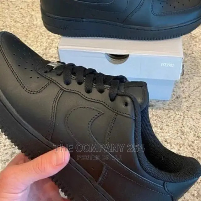 Original All Black Airforce One Sneakers Available
