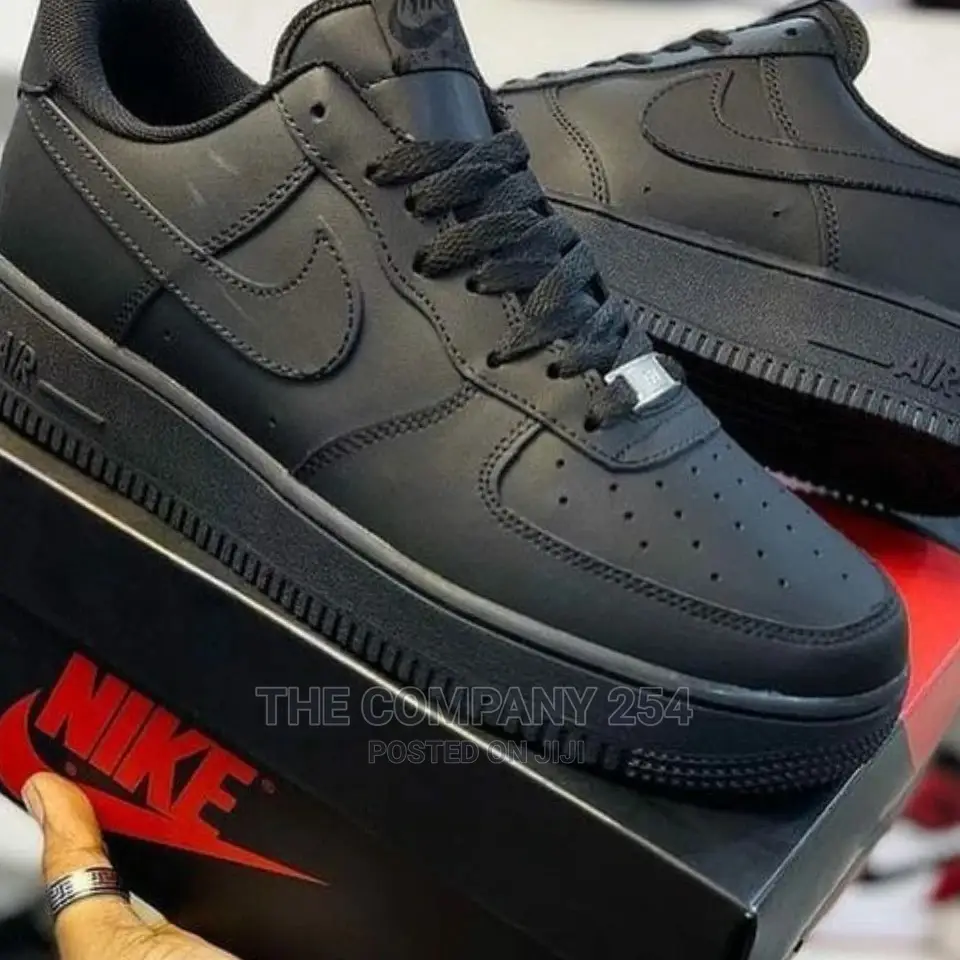 Original All Black Airforce One Sneakers Available
