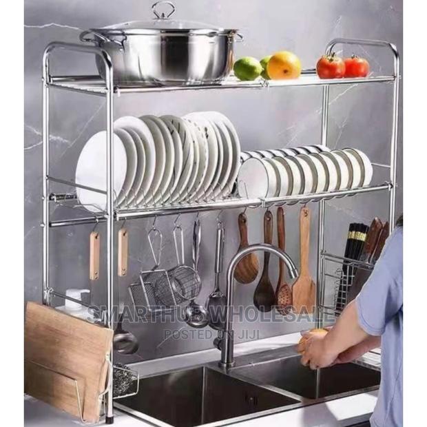 *2 Tier Silver Over the Sink Dish Drainer*