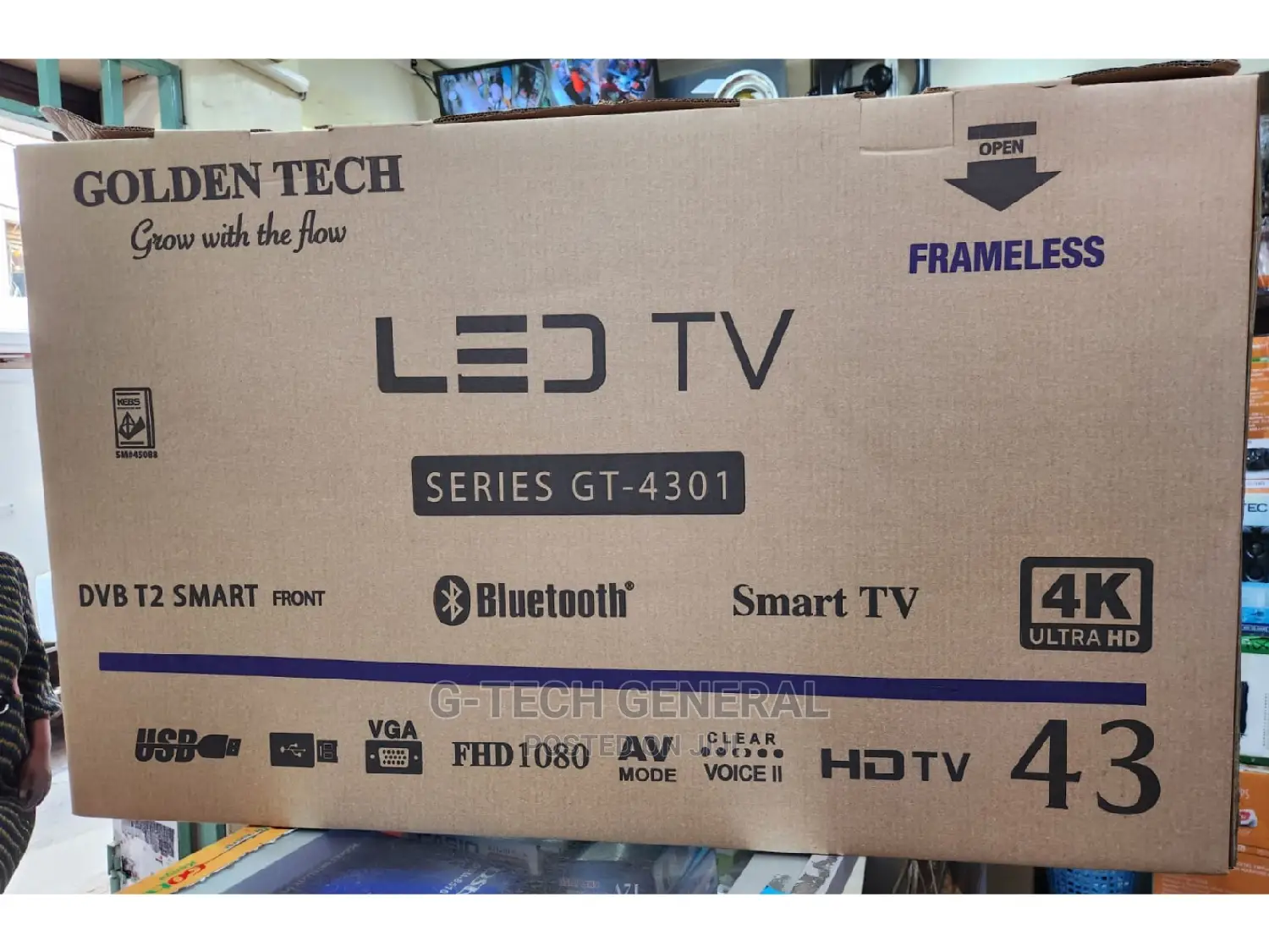 Goldentech 43 Inches Smart Android FHD Tv, Inbuilt Decoder